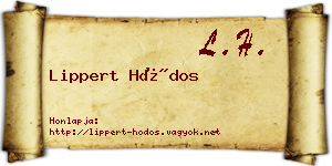 Lippert Hódos névjegykártya